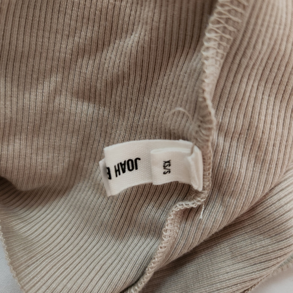 Joah Brown Ribbed Tan Top - Picture 5 of 10